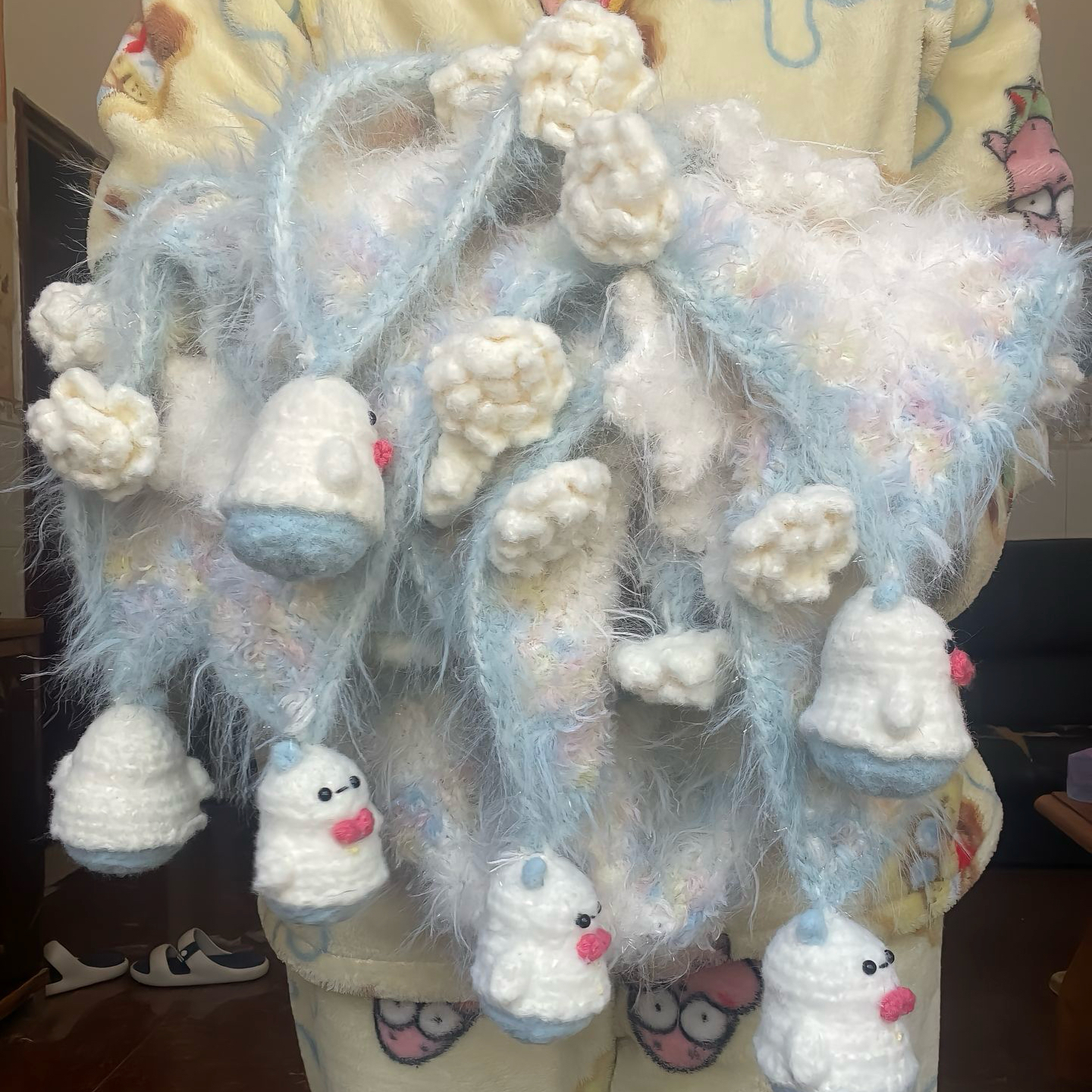 超萌小雪人毛毯DIY材料包含工具教程可爱新款冰雪保暖毯子