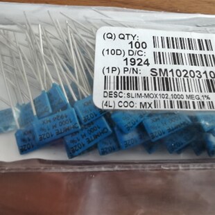 OHMITE 高阻值 低温漂 高压 无感金属薄膜电阻 20K-10G 25PPM