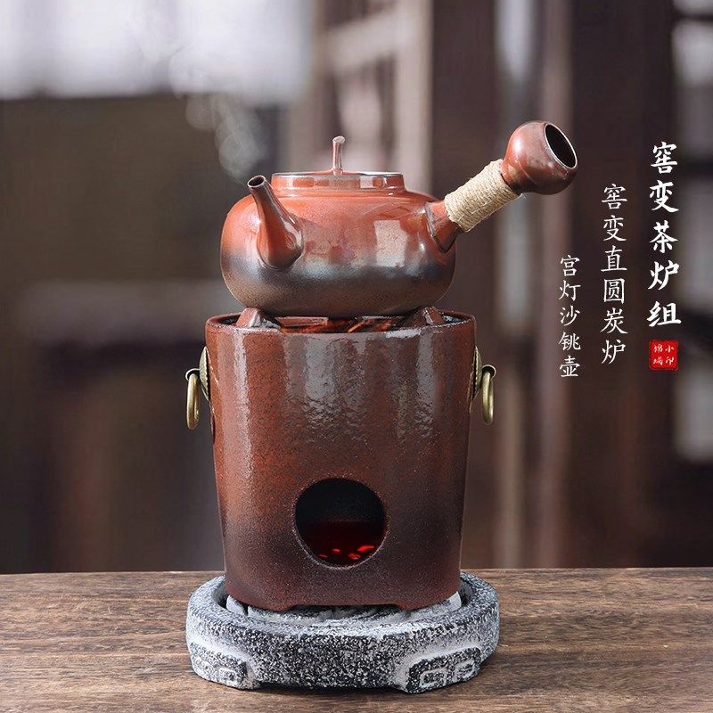 围炉煮茶窑c变炭炉砂铫壶煮茶壶套装家用室外工夫电碳两用茶炉套,餐饮具,煮茶炉,淘宝优惠券,粉丝福利购,淘宝优惠卷