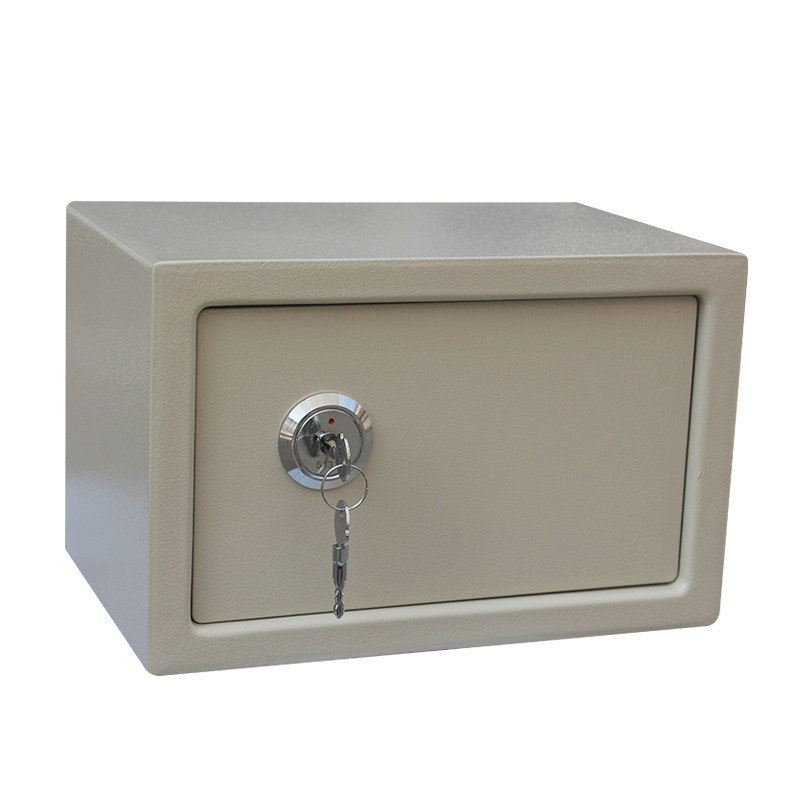 带锁铁盒收银箱收纳小铁盒子钥匙保管箱钱M箱宿舍储物箱子整理大