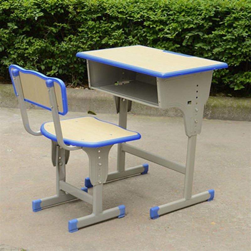 学生课桌椅升降加厚中小学t辅导班培训课桌椅单人双人厂家直销特