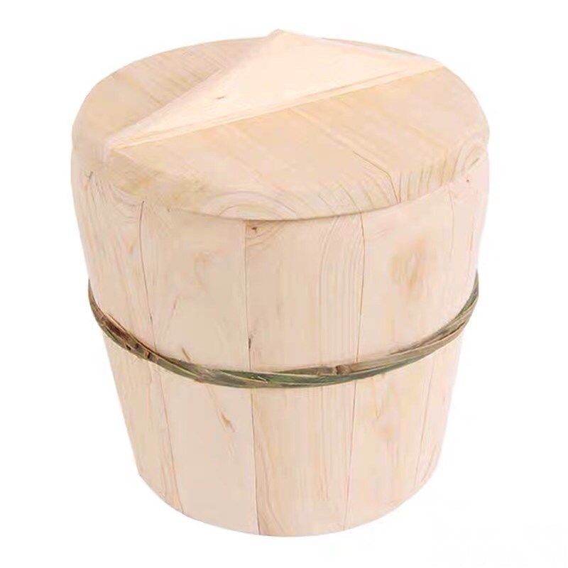 贵州杉木制蒸饭桶餐具笼架提锅竹制蒸F笼饭甑子饭团大木桶传统竹