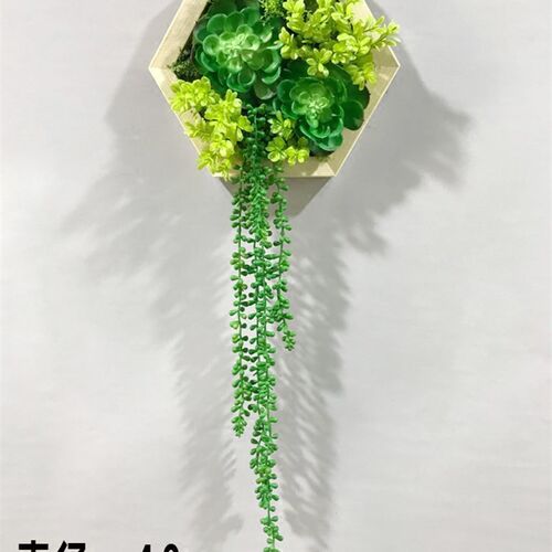 创意六边装饰画绿植挂件家居墙z面仿真多肉植物墙客厅背景墙壁挂
