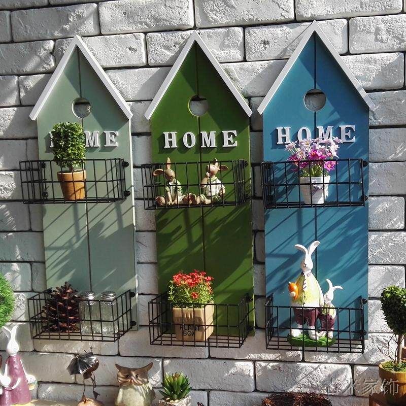 美式乡村法式清新田园复古咖啡y馆店铺壁挂壁饰置物篮花架收纳墙,家居饰品,壁饰,淘宝优惠券,粉丝福利购,淘宝优惠卷