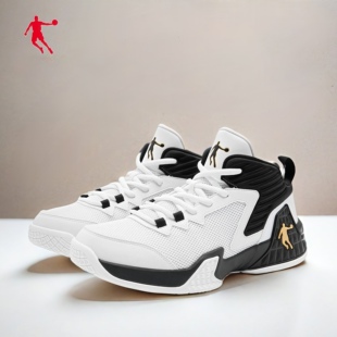乔丹篮球鞋男鞋2026春季新款减震防滑耐磨球鞋男士透气实战运动鞋
