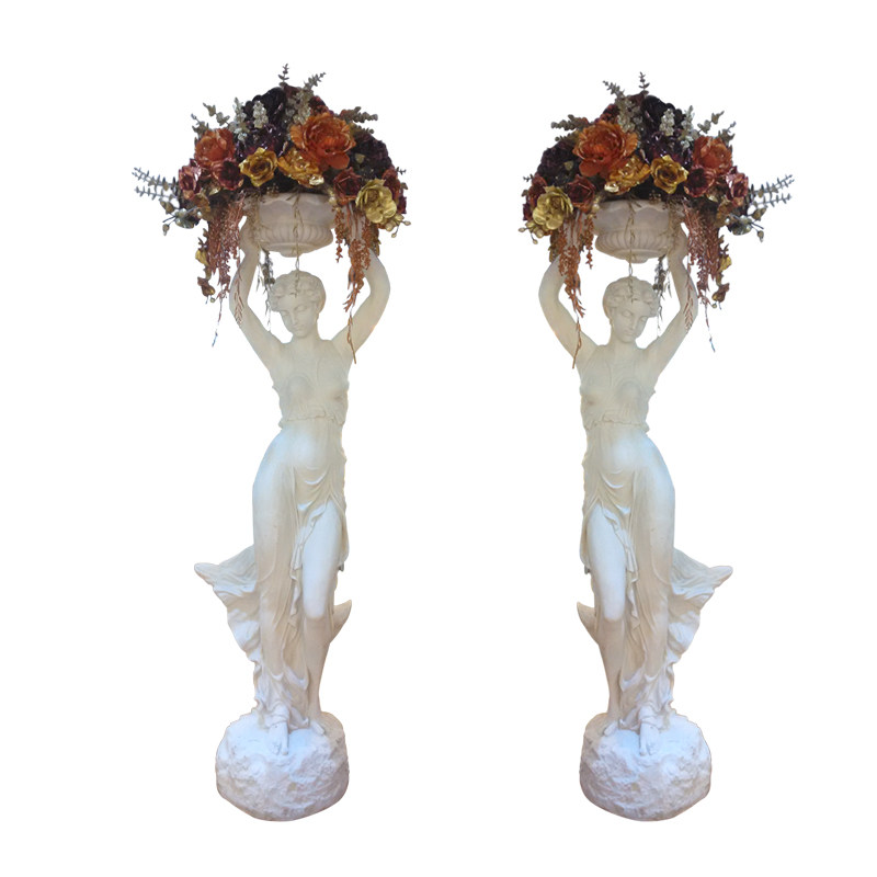 欧式大型户外迎宾人物雕塑酒店A大厅别墅花园复古艺术装饰花盆摆,家居饰品,落地摆件,淘宝优惠券,粉丝福利购,淘宝优惠卷