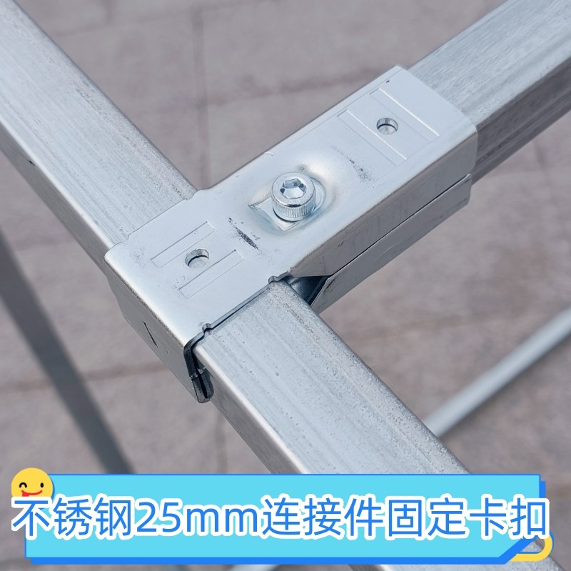镀锌钢管方管g斜面斜坡屋檐雨棚阳光房遮阳遮雨棚保温架子棚好拆