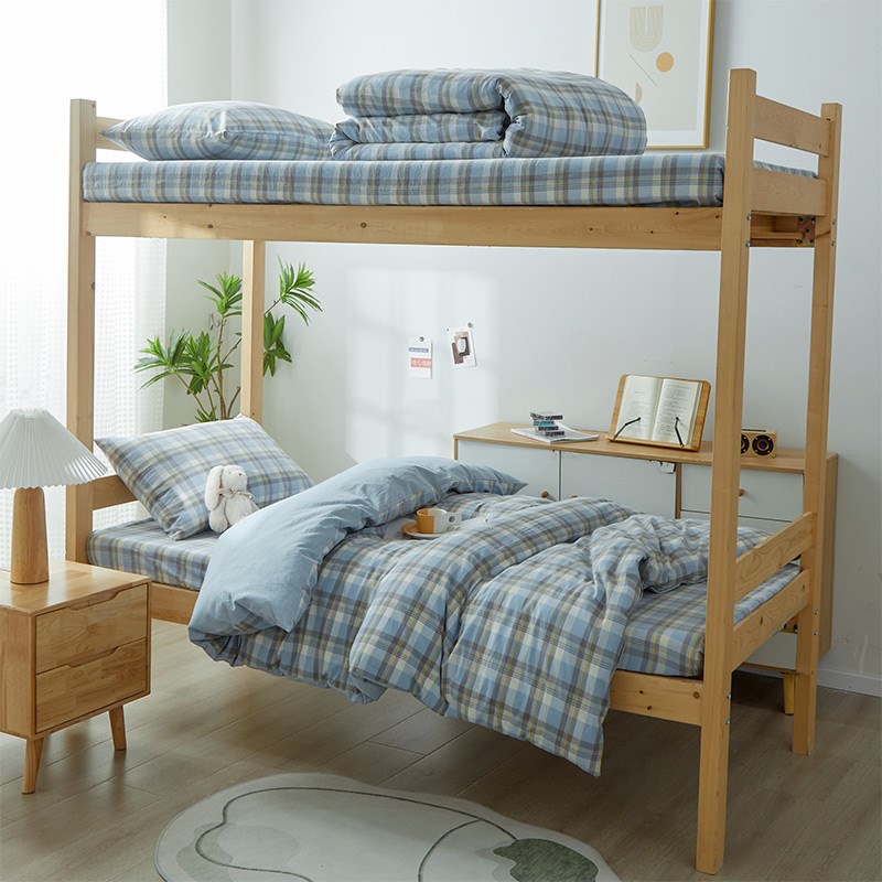 大学生宿舍被子六件套纯棉全棉被褥上下铺床褥全套一整.套寝室单