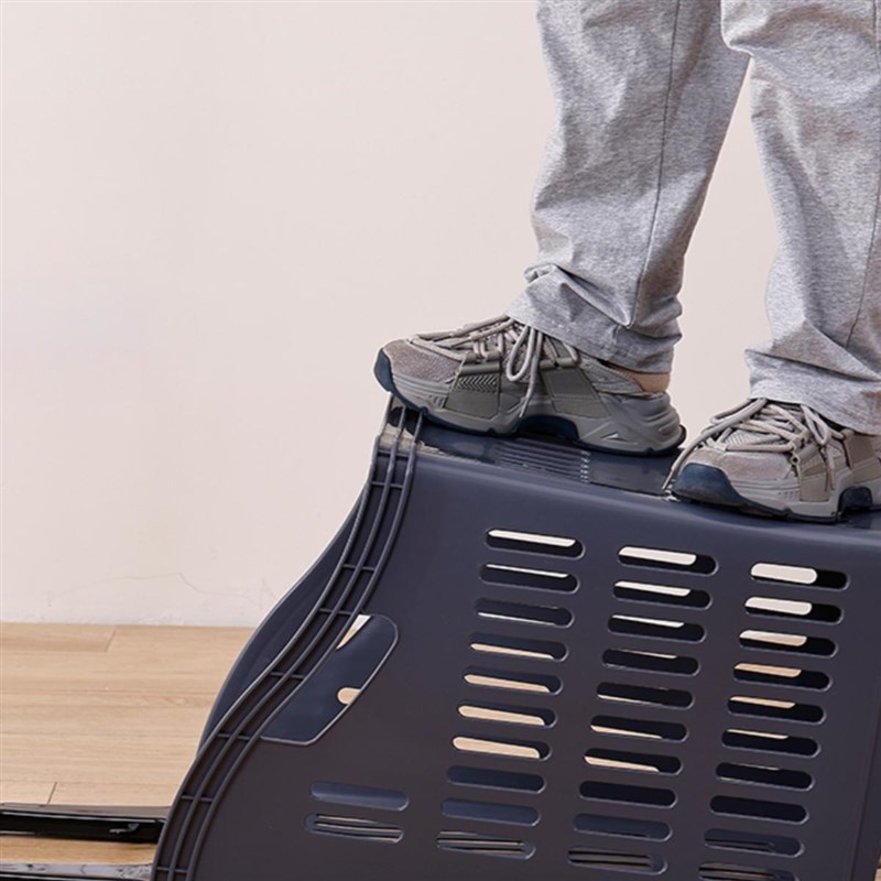 商场超市篮大号塑料拉杆带轮拖篮购物筐便利店零食买X菜篮子小推