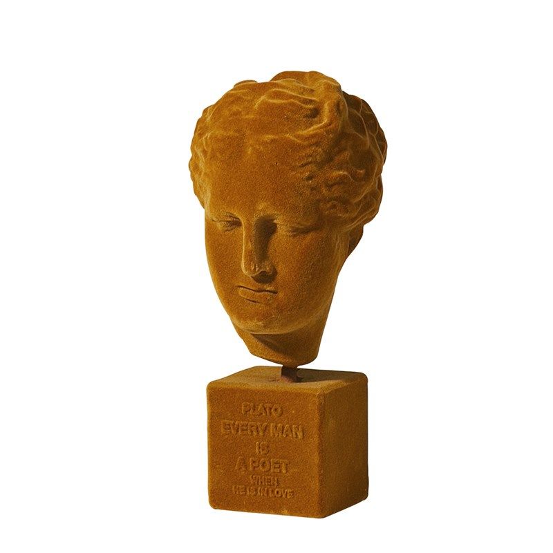 轻奢橙色样板房茶几组合s装饰玄关电视柜玻璃花器植绒摆件储物罐,家居饰品,桌面摆件,淘宝优惠券,粉丝福利购,淘宝优惠卷