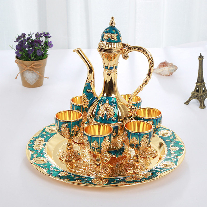 欧式白酒杯套装创意酒具小酒杯酒C壶分酒器婚礼摆件新疆旅游纪念,家居饰品,桌面摆件,淘宝优惠券,粉丝福利购,淘宝优惠卷