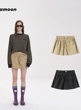【明星同款】fafamoon可拆卸裙片式机能感裙裤亲肤透气两穿短裤女