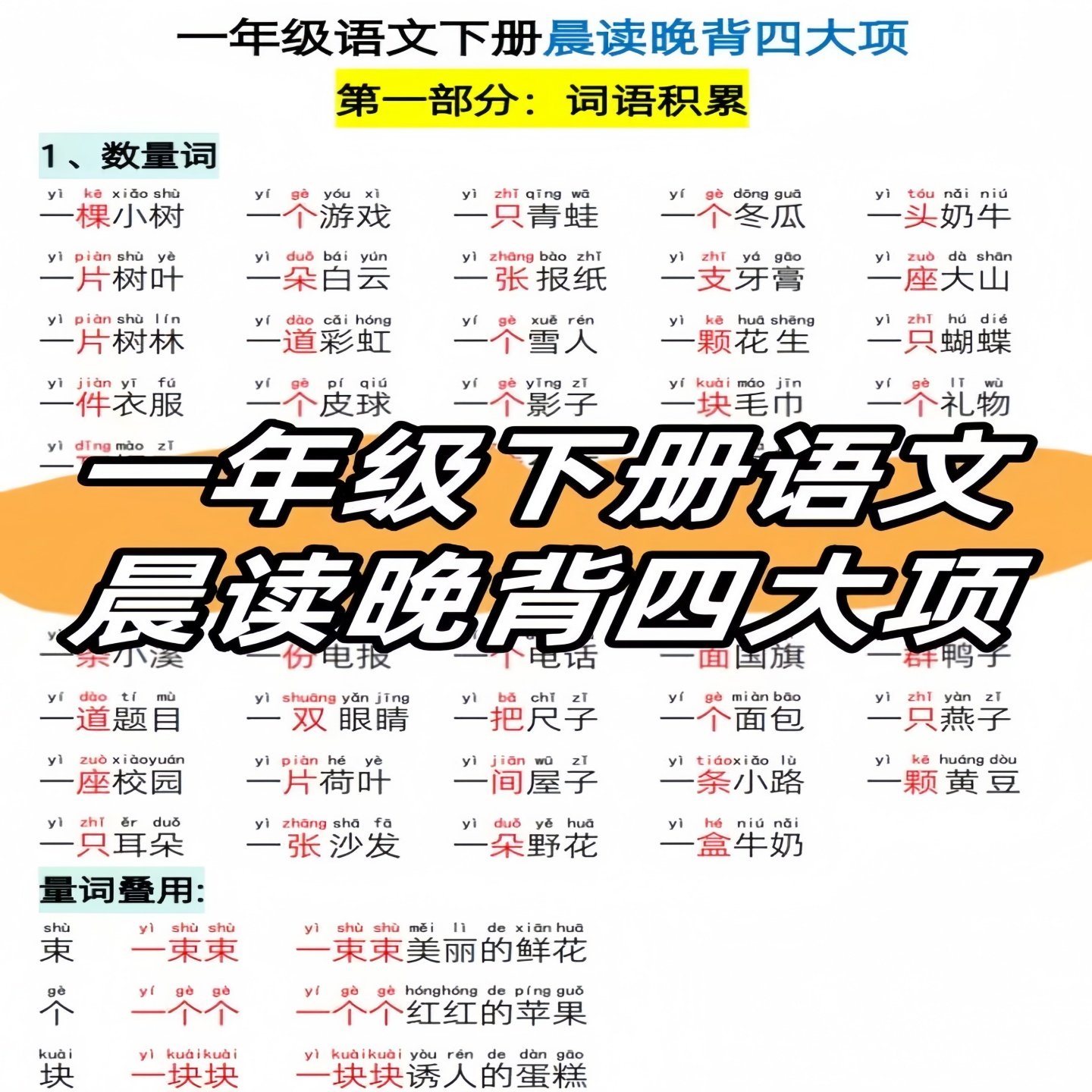 一年级下册晨读晚背四大项生字组词拼音造句人教版语文小学生预习,文具电教/文化用品/商务用品,控笔训练本,淘宝优惠券,粉丝福利购,淘宝优惠卷