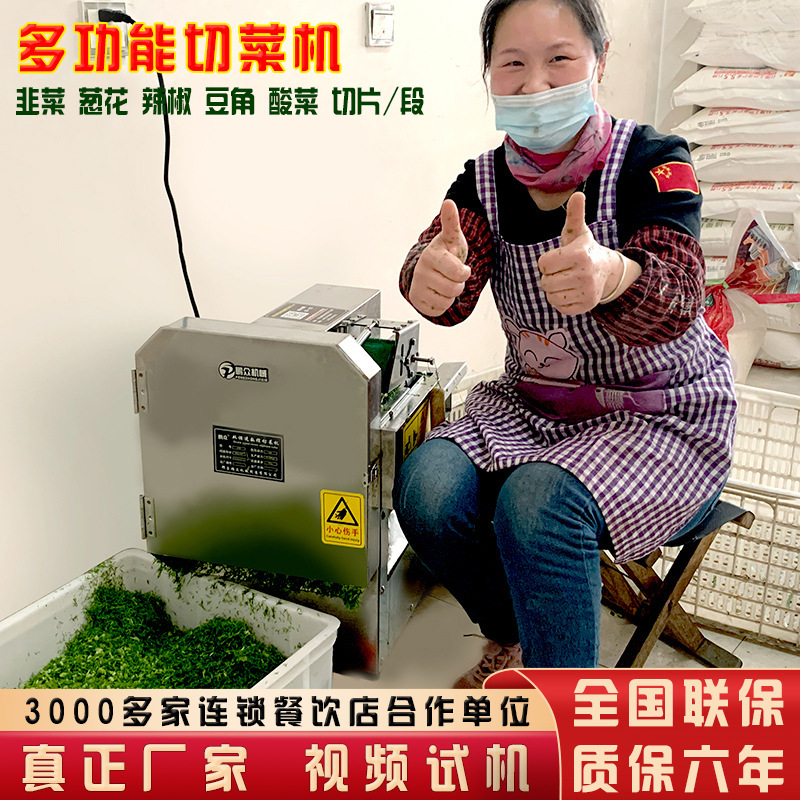 多功能切菜机食堂商用切葱花韭菜全自动小型切片机辣椒切圈切段机