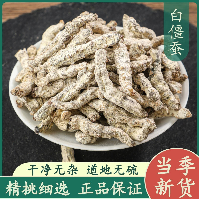 白僵蚕50g中药材正品精选白僵虫干货散装天虫姜蚕姜虫可磨僵蚕粉