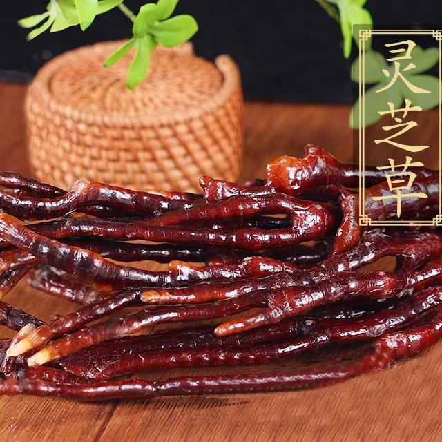 正宗灵芝草中药材长白山特产整枝赤灵芝鹿角灵芝片林芝500g克