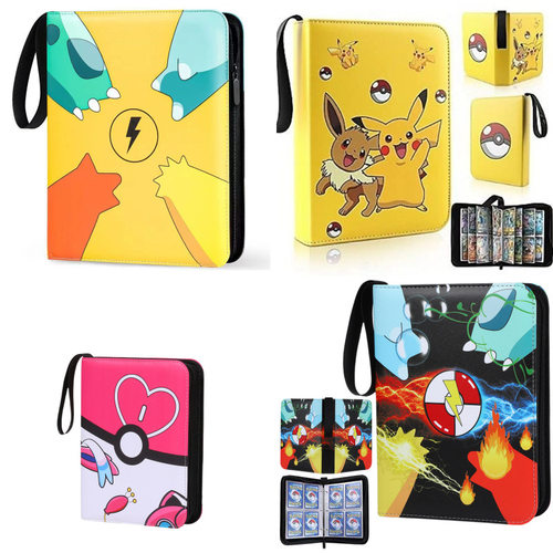 宝可梦卡册集航海王卡册PTCG卡片册九宫格收纳册皮质带拉链收藏册