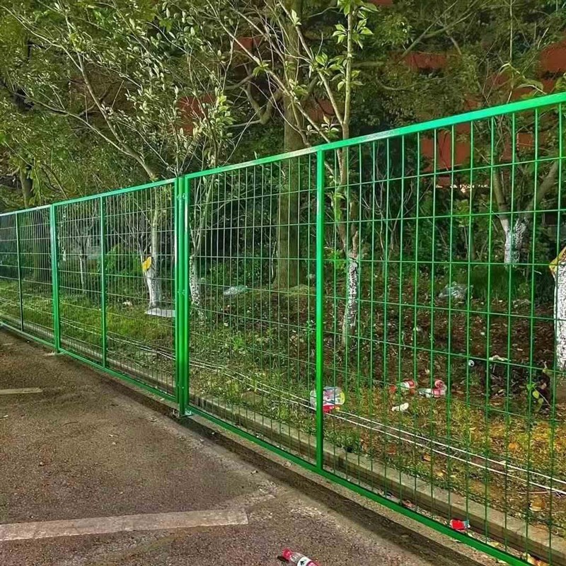 新款高速公路隔离网铁丝围栏网双边丝护栏网硬塑框架防护网果