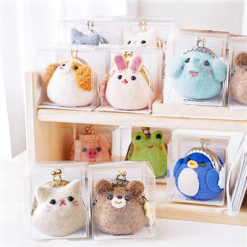 木子手作口金包diy材料包 羊毛毡羊毛毡 diy手工礼物 小兔子