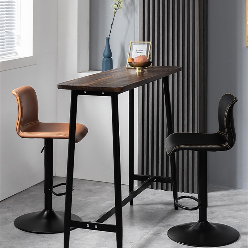 吧台椅升降现代家用高脚凳时尚简约酒吧椅轻奢靠背铁艺美容旋转椅