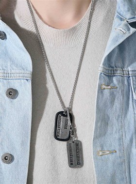 金刚狼周边X战警军狗牌项链吊坠LOGAN金属狼叔钥匙扣挂件礼物品男