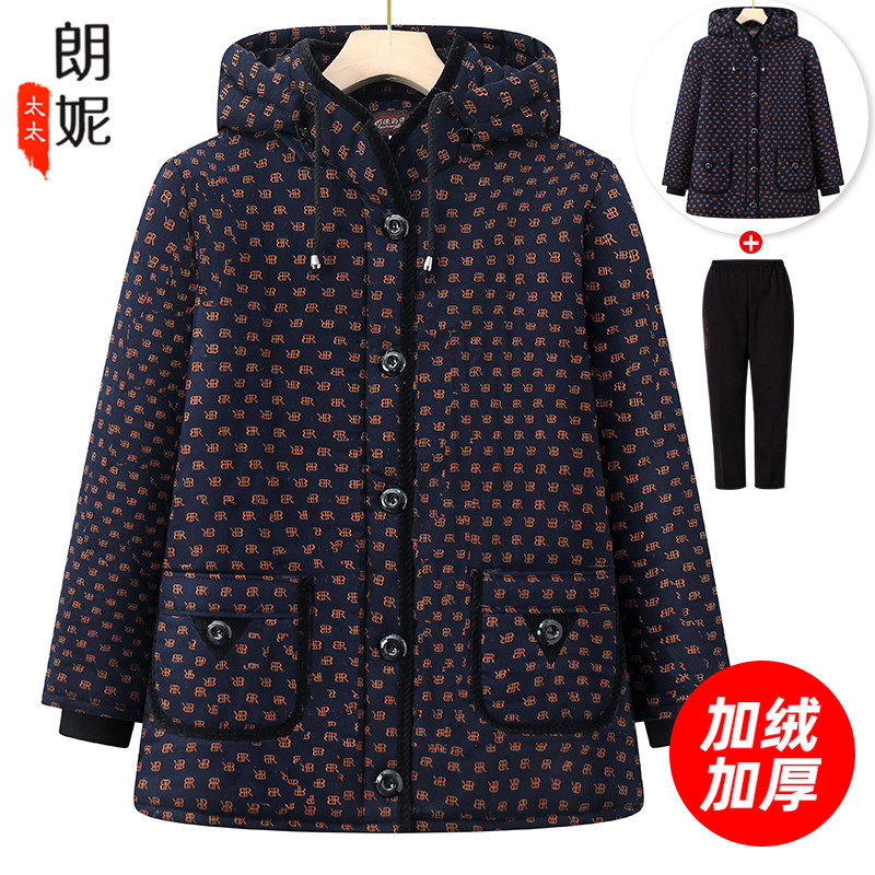 奶奶冬装棉袄加绒加厚连帽中老年人女妈妈秋冬外套老太太老人棉服,女装/女士精品,棉衣/棉服,淘宝优惠券,粉丝福利购,淘宝优惠卷