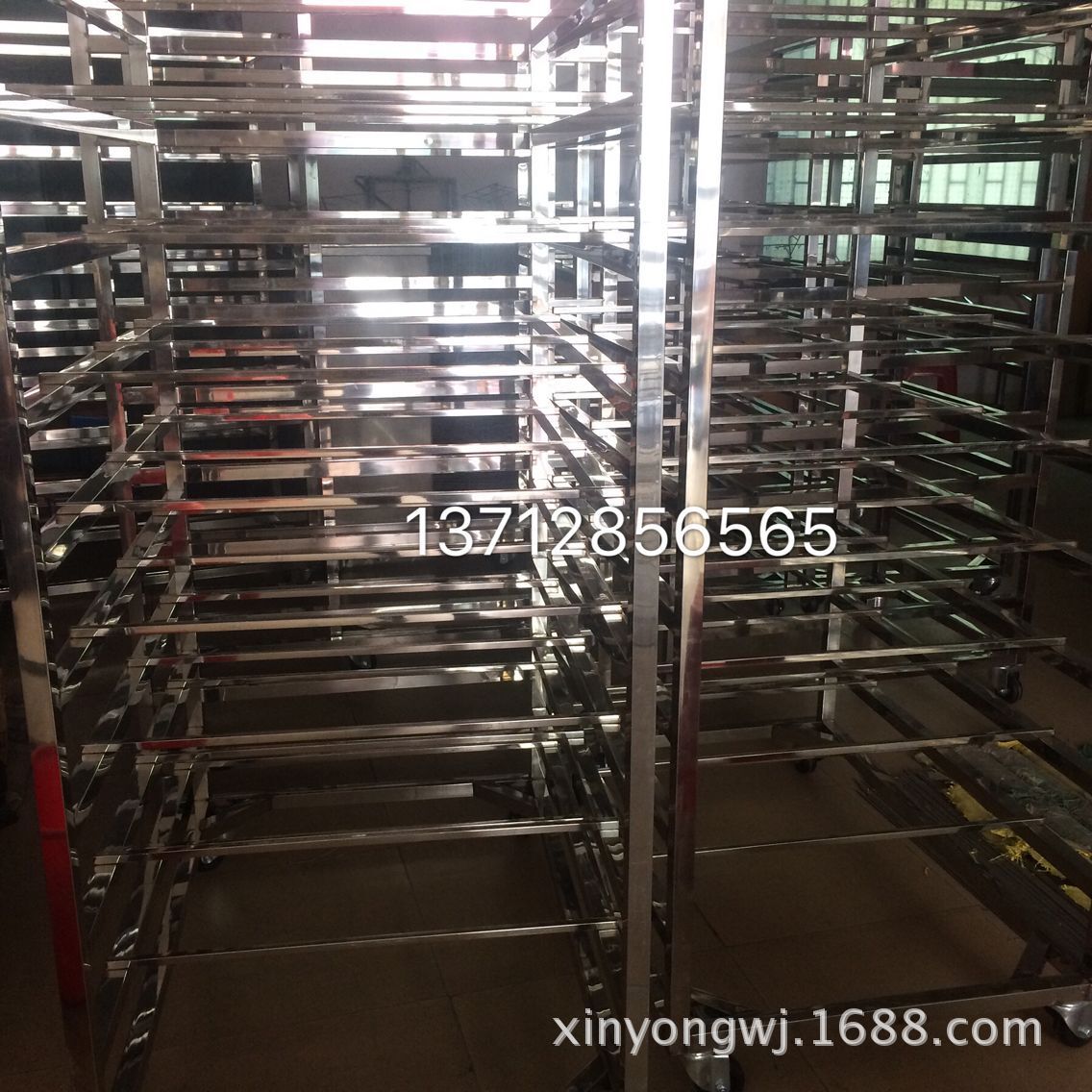 新永烘箱不锈钢千层手推车