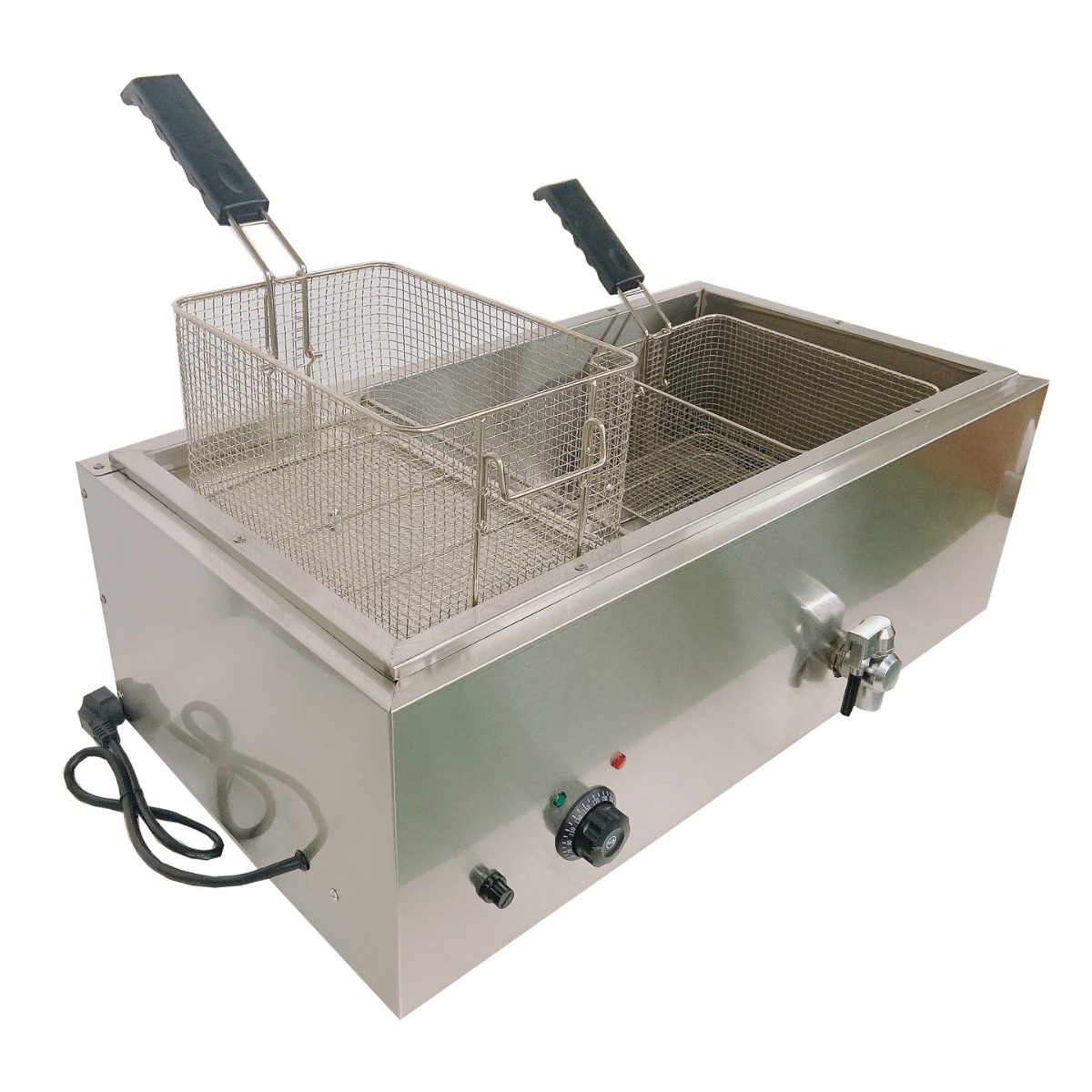 商用25升电炸炉电炸锅油炸锅带出油阀不锈钢油条机源头厂家批发