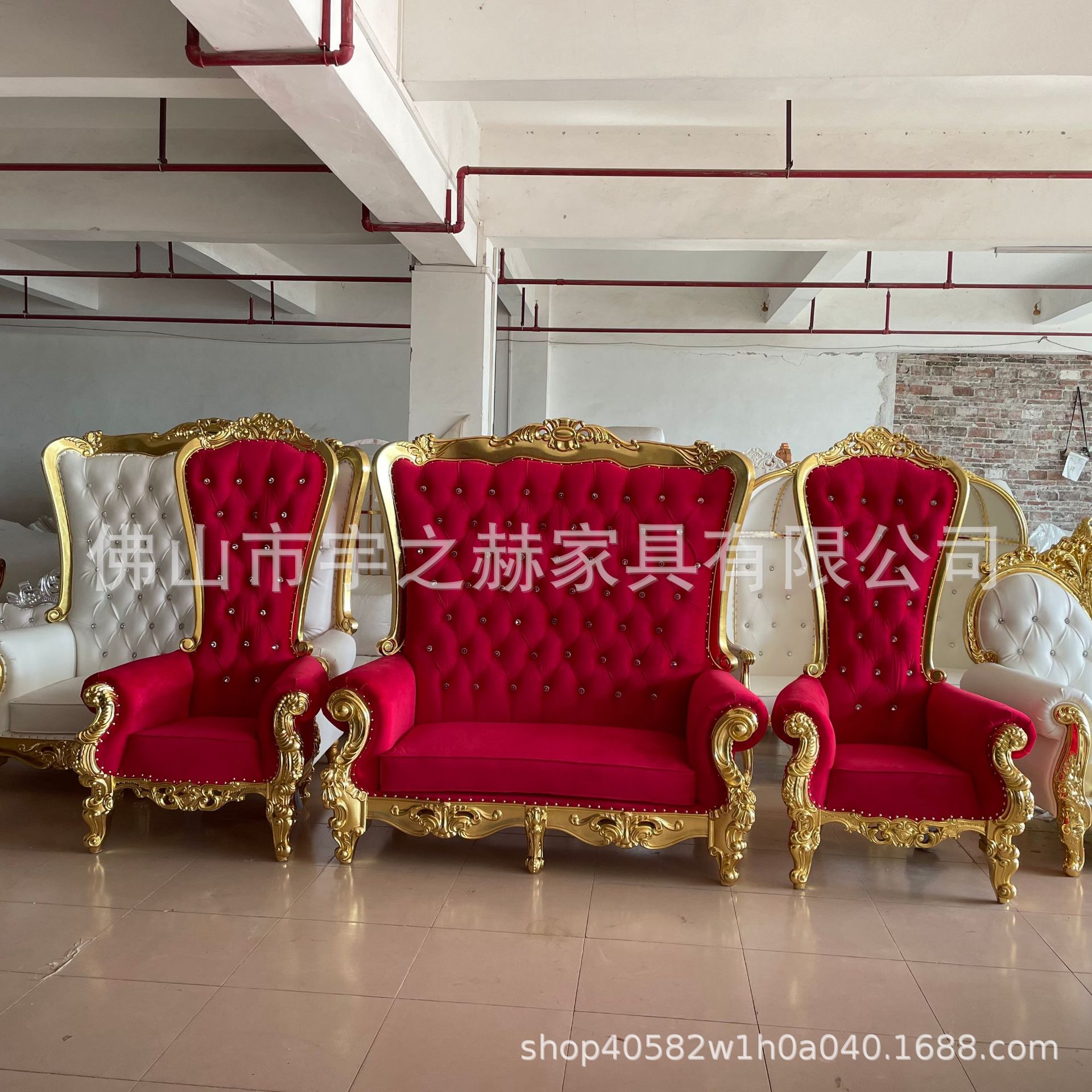 厂家直销欧式古典双位沙发KTV心形沙发组合婚礼沙发椅大堂沙发