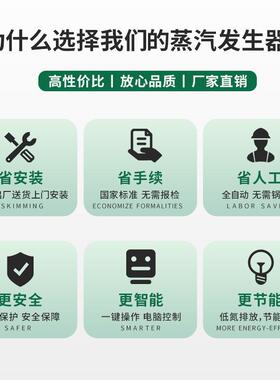 全自动工业燃饲气0.5吨蒸办气汽发生器环保免证料蒸煮天然1吨QOZ