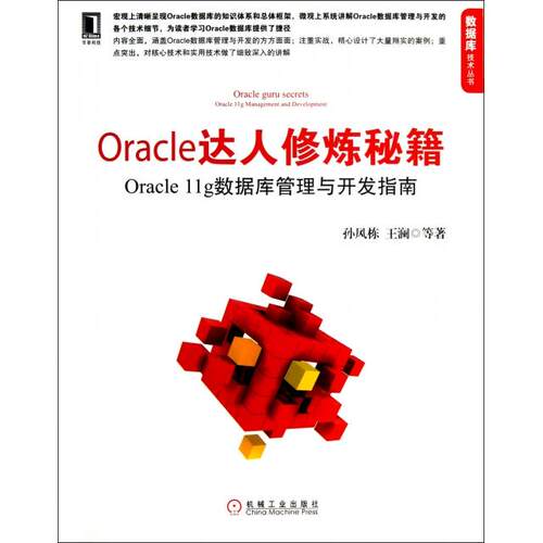 正版图书 Oracle达人修炼秘籍Oracle11g数据库管理与开发指南数据库技术丛书孙风栋王澜机械工业