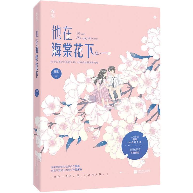 正版图书 他在海棠花下舒远魅丽文化江苏文艺出版社
