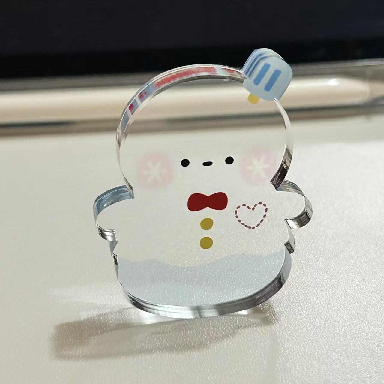 恋与深空黎深小雪人亚克力小立牌