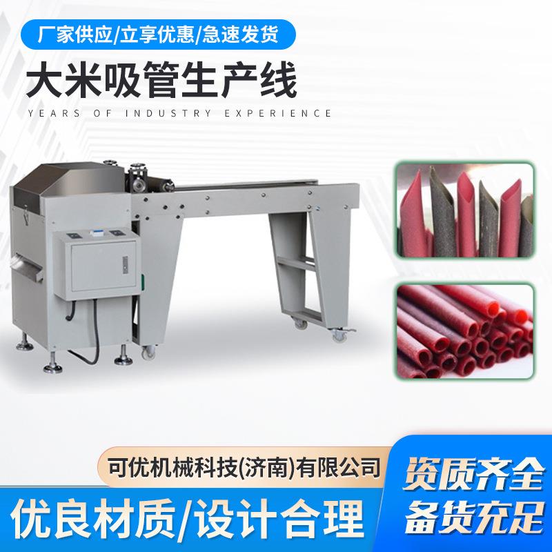 大米吸管挤压机 源可降解米吸BJU膨化机 环保吸管生产大线 头管工