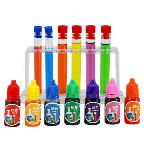 儿童科学实验七彩虹色水试管制作套装魔法药水玩具幼儿园探索E398