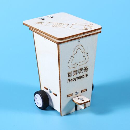 科技实验科学小发明环保手工小制作翻盖垃圾桶小学生diy材料S937