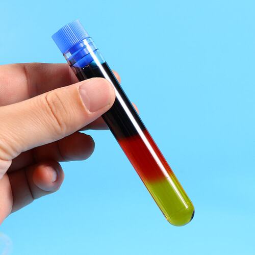 幼儿园自制彩虹实验七彩瓶中彩虹diy水密度化学儿童科学实验E032