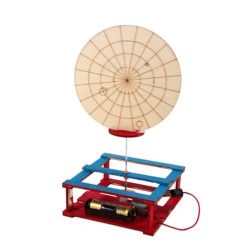科技小制作 diy手工电动雷达探测器材料科学实验模型马达stemS934