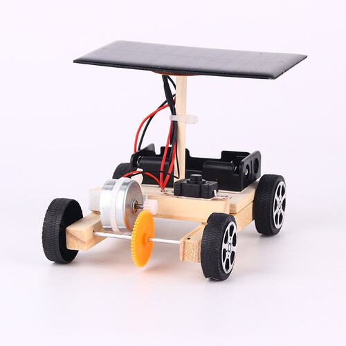儿童diy手工材料电动太阳能车steam科技小制作科学发明物理小E868