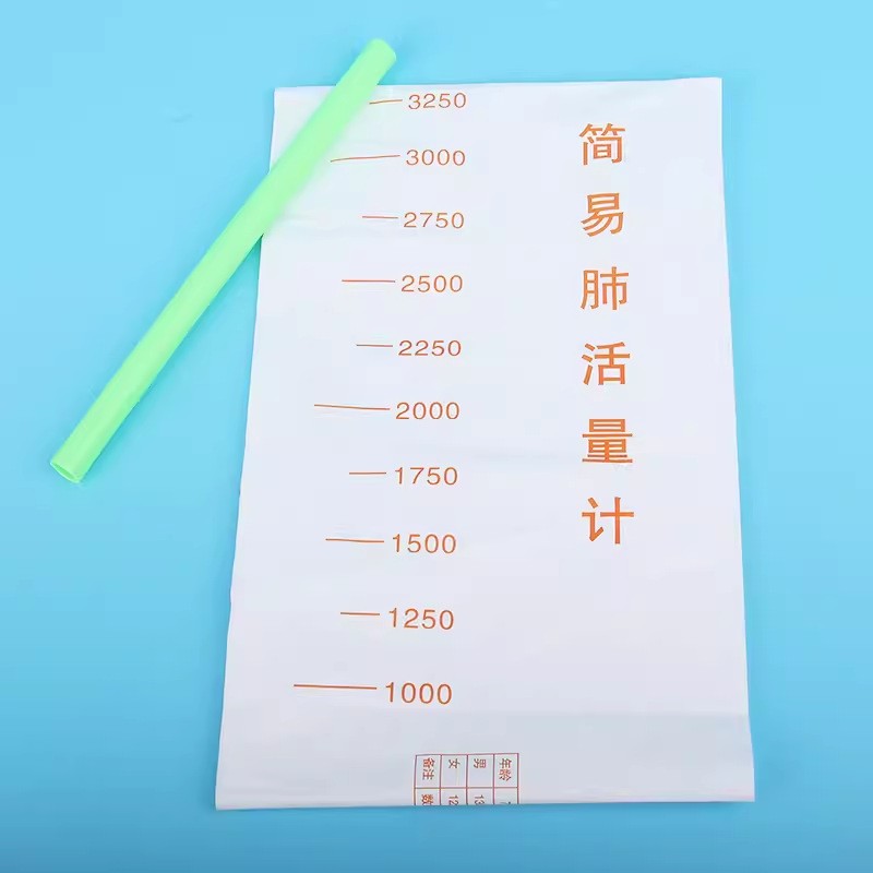 肺活量小学生一次性体测试仪测量袋儿童训练器练习神器吹嘴同步教