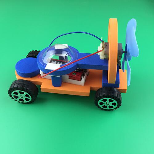 科技小制作DIY空气动力车电动风力小车手工科学实验器材儿童S922