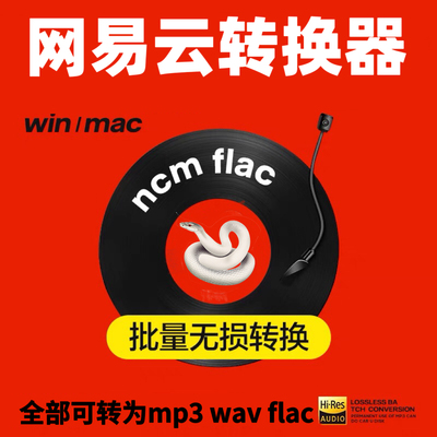 网易云ncm 转mp3  flac网易云音频格式转换器电脑音乐软件
