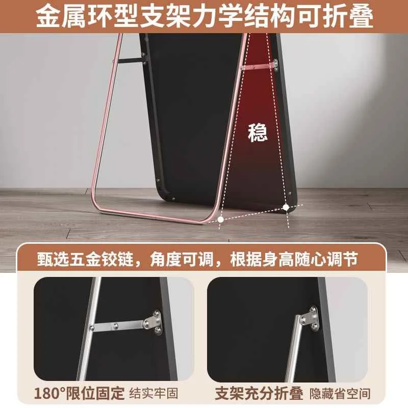 镜子全身穿衣镜入户门口落地镜家用壁挂式设计师网红女生卧室新品