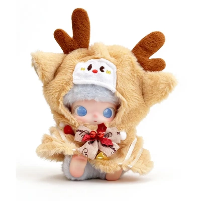 新生日记娃衣dimoo系列搪胶毛绒公仔挂件衣服圣诞小鹿斗篷披肩