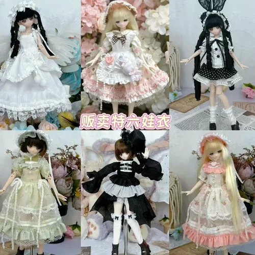 米甜四Azone特六娃衣ob22 ob24衣服波点裙套装娃衣米甜四