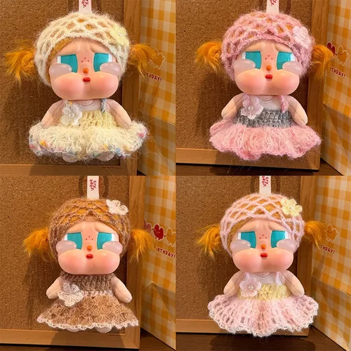 哭娃咕噜咕噜娃衣crybaby娃娃衣服套装搪胶玩偶衣服帽子裙子头巾