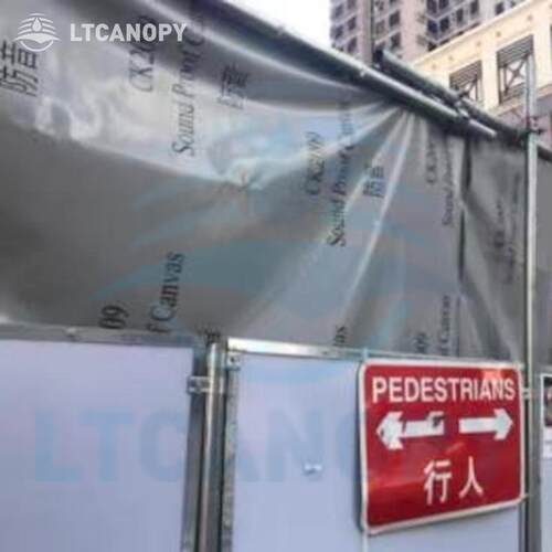 通防隔音CK2009卷利料 PV布C夹网布音隔音屏障工厂直供量大731从
