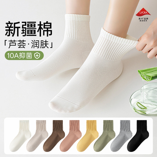 女短袜秋冬纯棉吸汗防臭低帮浅口运动透气棉袜