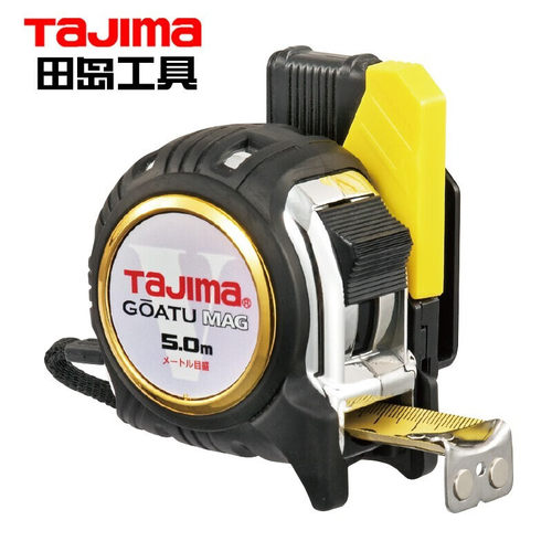 田岛钢卷尺刚厚磁爪配安全别扣5米测量米尺GASFGLM2550 1001-1892