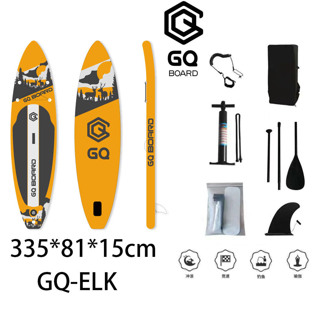 杰世新款GQ-ELK十年厂庆充气桨板sup站立划水冲浪全能板新手